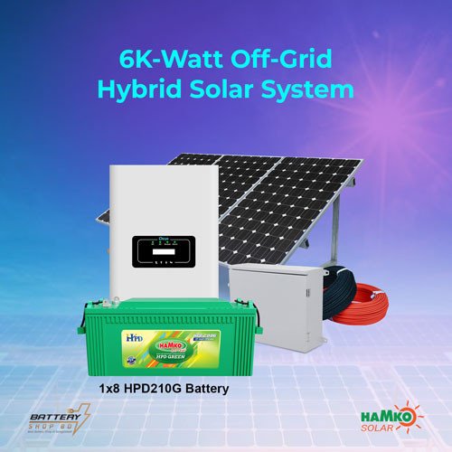 HAMKO 6.0 KW Off-Grid Hybrid Solar System