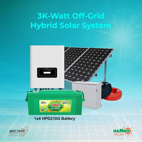 HAMKO 3.0 KW Off-Grid Hybrid Solar System