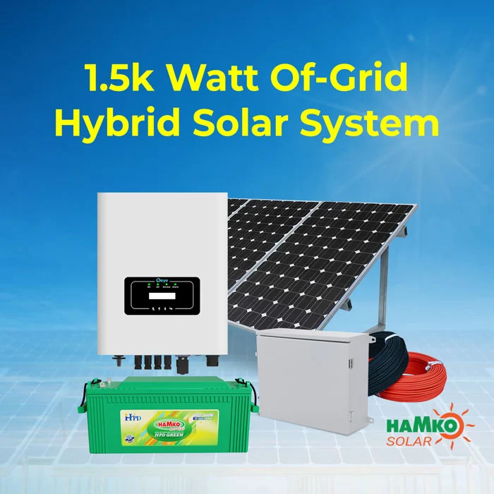 HAMKO 1.5 KW Off-Grid Hybrid Solar System