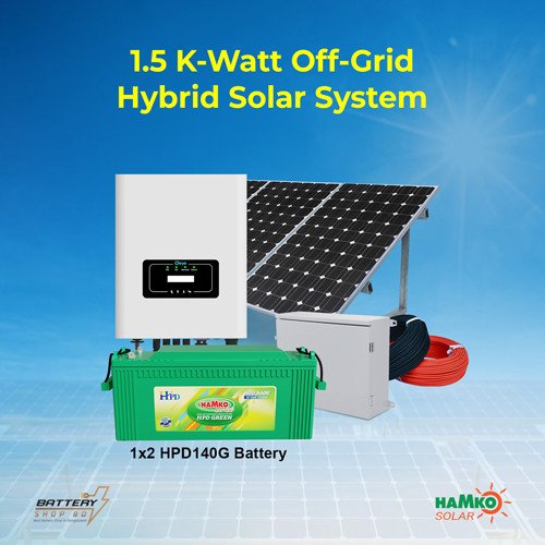 HAMKO 1.5 KW Off-Grid Hybrid Solar System